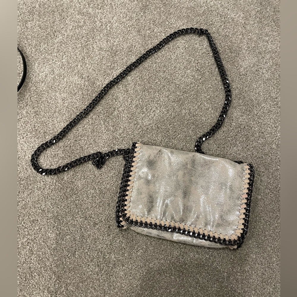 Stylish Silver Chain Shoulder Bag